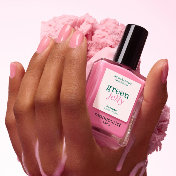 Manucurist Green Jelly schnoucí lak na nehty - Pink Sorbet (15 ml)