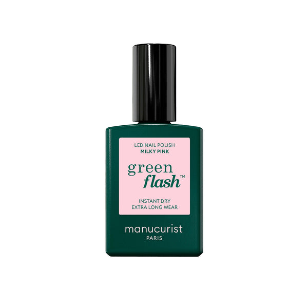 Manucurist Green Flash LED gel lak na nehty - Milky Pink (15 ml)