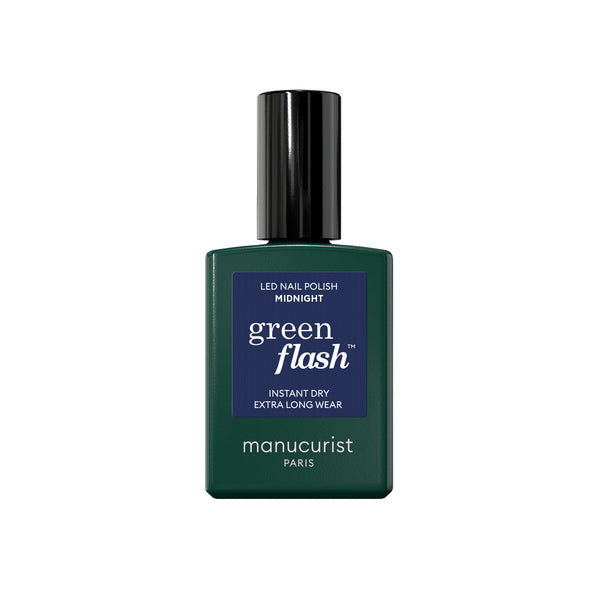 Manucurist Green Flash LED gel lak na nehty - Midnight (15 ml)