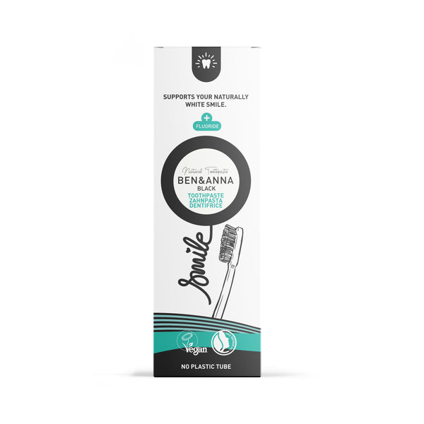 Ben & Anna Bělicí zubní pasta s fluoridem (75 ml) - Black