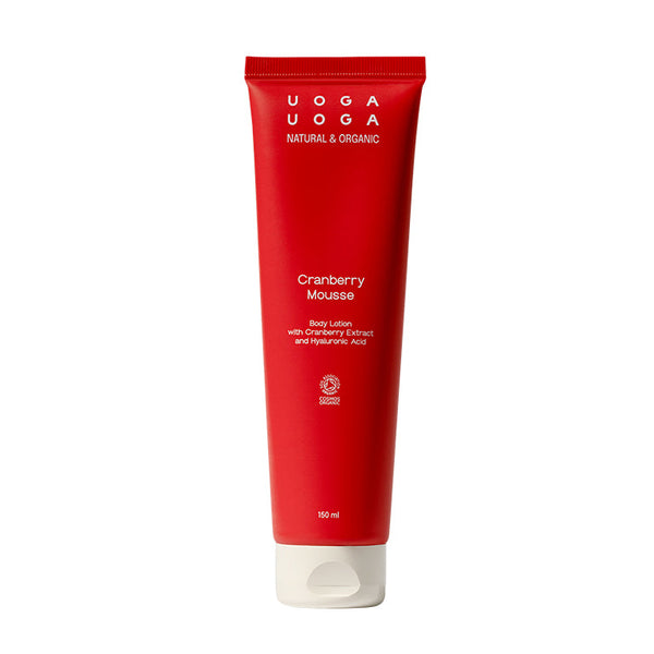 Uoga Uoga Hydratační tělový krém Cranberry Mousse s brusinkami BIO (150 ml)