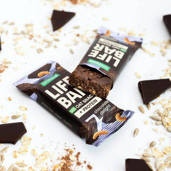Lifefood Tyčinka Lifebar Oat Snack Protein Chocolate Delight BIO (40 g)