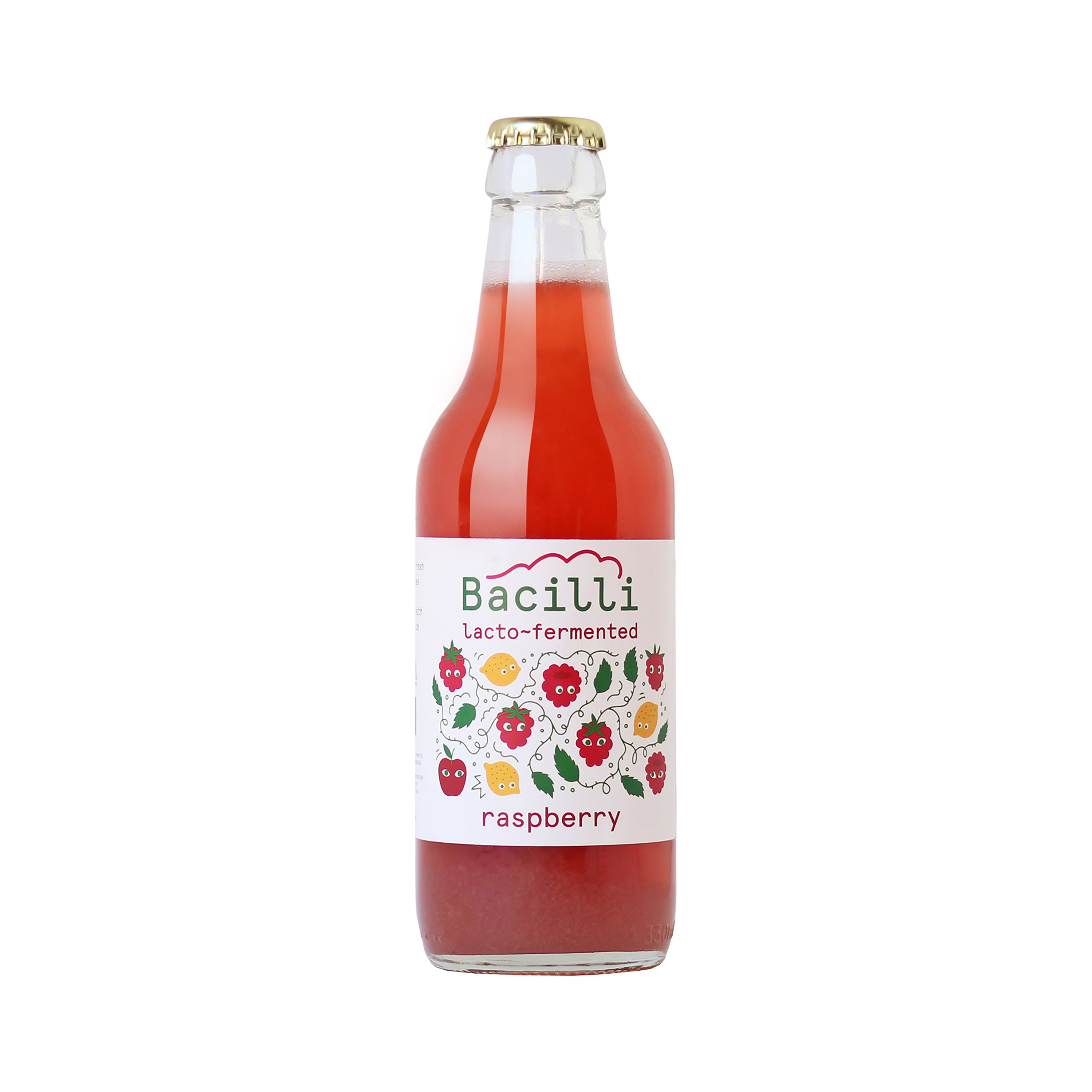 570108 Limonáda fermentovaná Malinovka 330 ml BIO   BACILLI-1