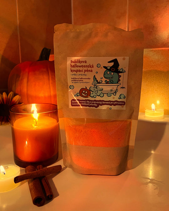 Pure Harmony Bublíkova halloweenská koupací pěna v prášku s probiotiky (160 g)