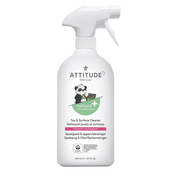 Attitude Čisticí prostředek na dětské povrchy a hračky bez vůně s rozprašovačem (800 ml)