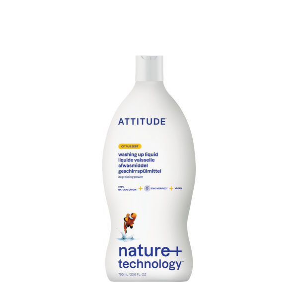 Attitude Prostředek na mytí nádobí s vůní citronové kůry (700 ml)