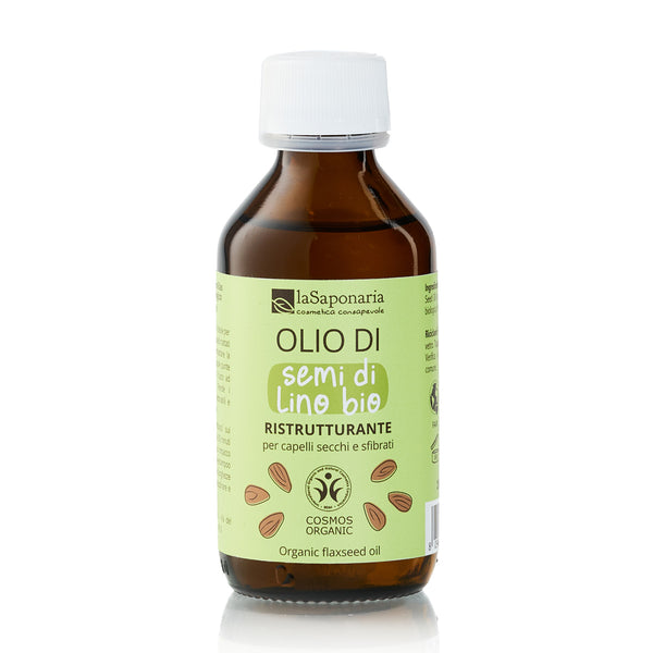 laSaponaria Lněný vlasový olej za studena lisovaný BIO (100 ml)