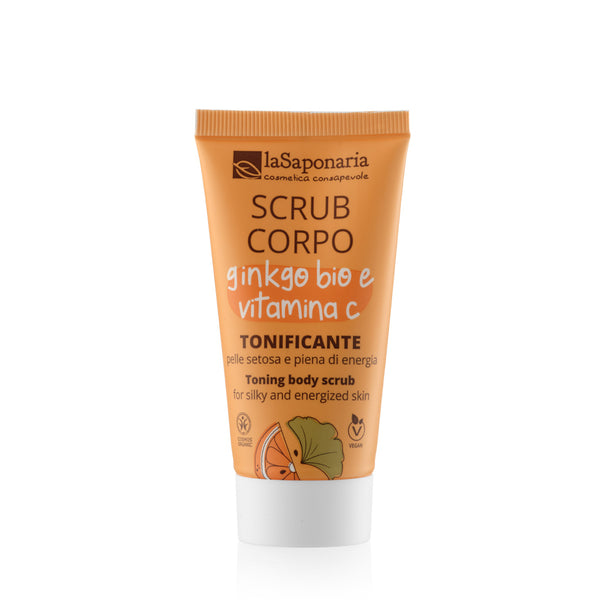 laSaponaria Tělový peeling s BIO ginkgo bilobou a vit. C