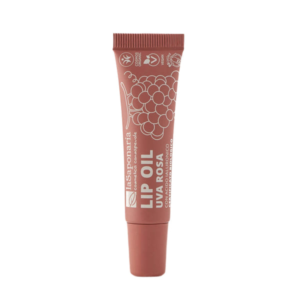 laSaponaria Vyživující olej na rty s růžovými hrozny BIO - Rosy Nude (12 ml)