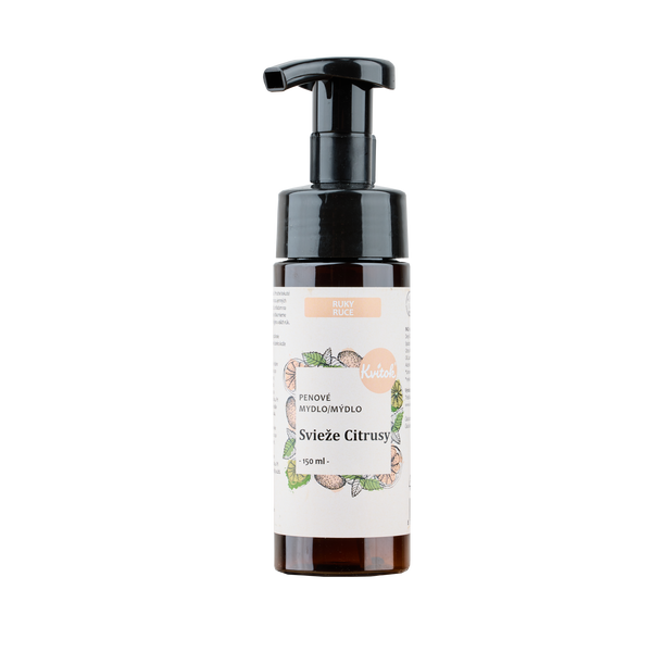 Kvitok Tekuté pěnové mýdlo Svěží citrusy (150 ml)
