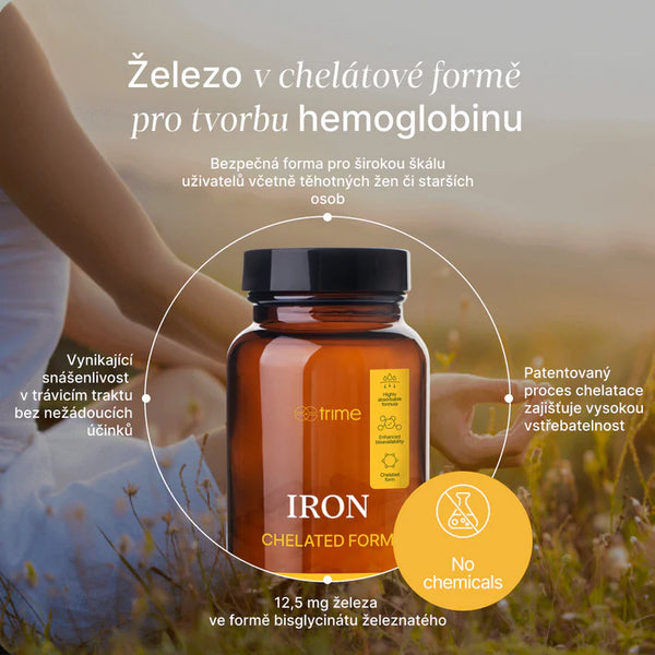 Trime Železo - bisglycinát železnatý (90 kapslí)