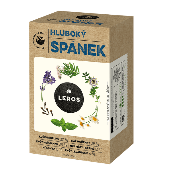 LEROS Bylinný čaj Hluboký spánek - nálev. sáčky (20 x 1 g)