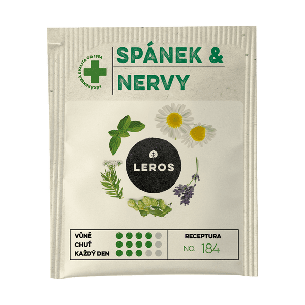 LEROS Bylinný čaj Spánek & Nervy - nálev. sáčky (20 x 1,3 g)