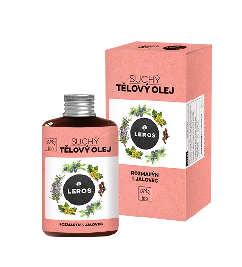 LEROS Suchý tělový olej BIO (100 ml) - Rozmarýn & jalovec