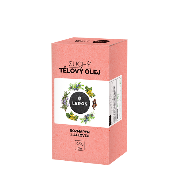 LEROS Suchý tělový olej BIO (100 ml) - Rozmarýn & jalovec
