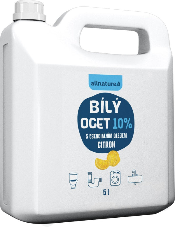 Allnature Bílý ocet sprej 10% s vůní citrónu