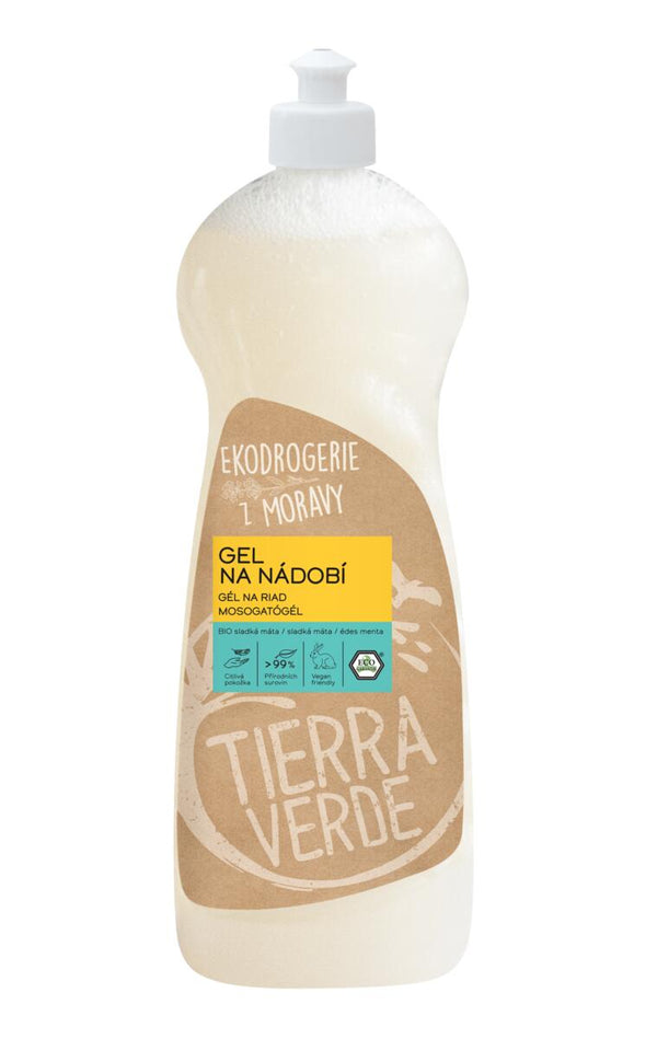 Tierra Verde Gel na nádobí - BIO sladká máta