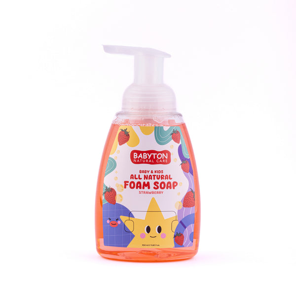 Babyton Dětské pěnové mýdlo na ruce Jahoda (350 ml)