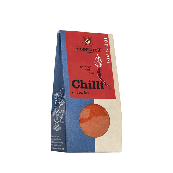 Sonnentor Chilli extra ostré (kajenský pepř) BIO - mleté (40 g)