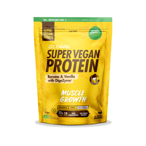 913121 Protein vegan s banánem a příchutí vanilky 400 g BIO ISWARI -1