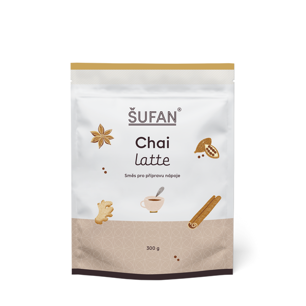 Šufan Slazená směs černého čaje a koření Chai Latte (300 g)