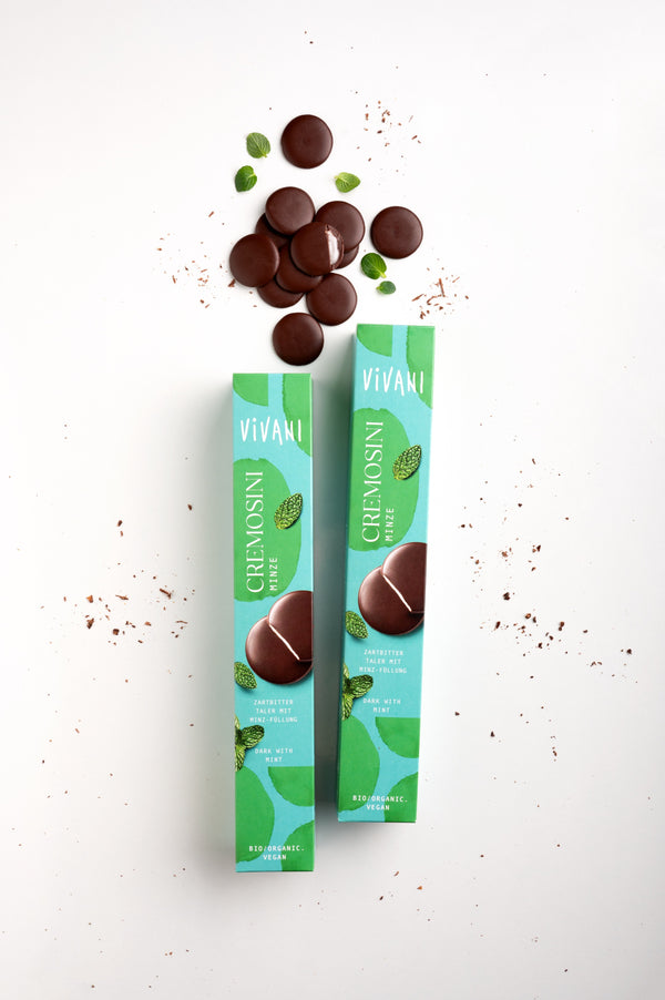 Vivani Mince čokoládové Cremosini Mint BIO (100 g)