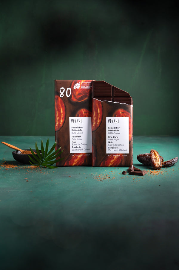 Vivani Čokoláda hořká s datlemi 80% BIO (80 g)
