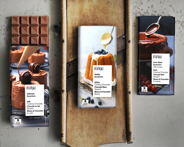 Vivani Čokoláda mléčná na vaření BIO (150 g)