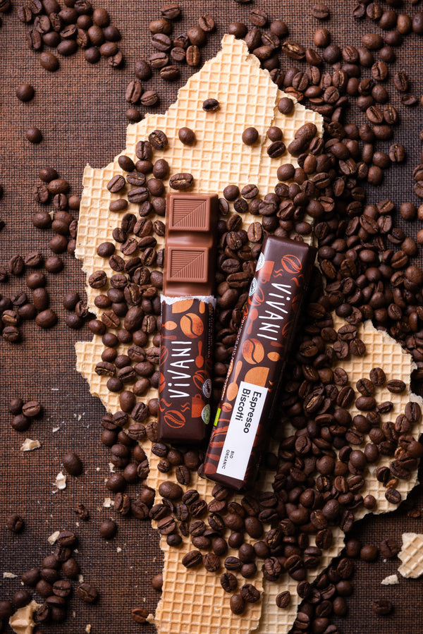 Vivani Tyčinka čokoládová mléčná espresso BIO (40 g)