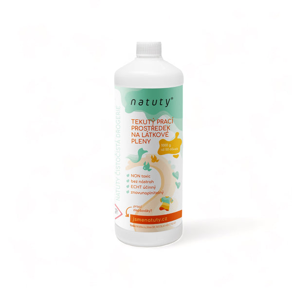 Natuty Prací prostředek na látkové pleny (1 l) - pošk. obal