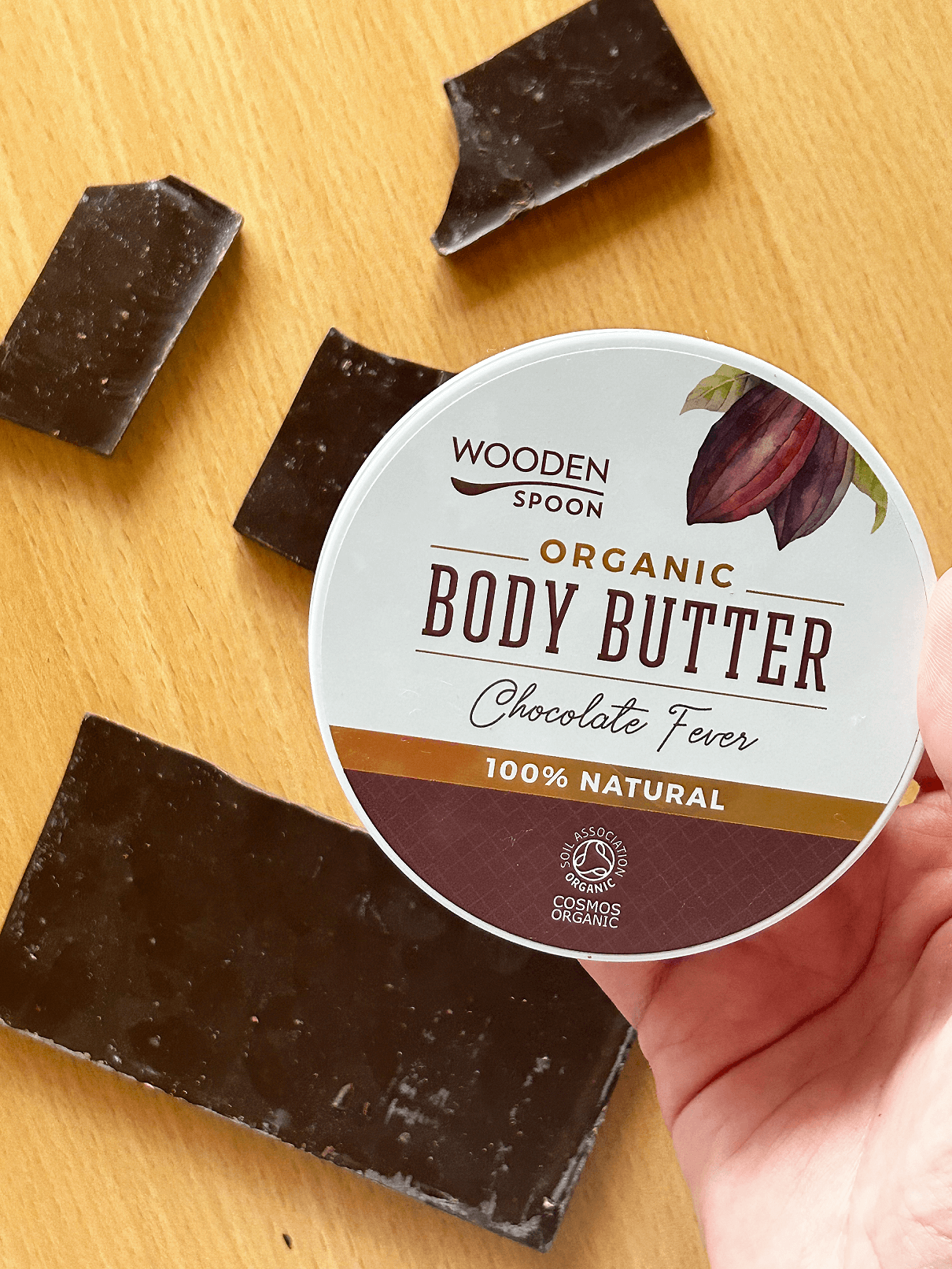 Wooden Spoon Tělové máslo Čokoládová horečka BIO (100 m)