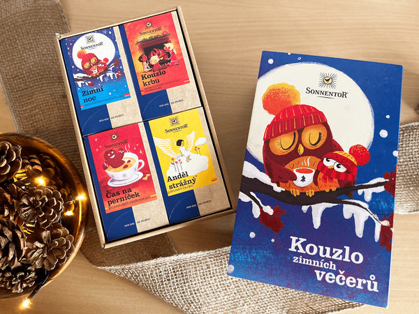 Sonnentor Dárková kazeta čajová BIO - Kouzlo zimních večerů (4 ks)