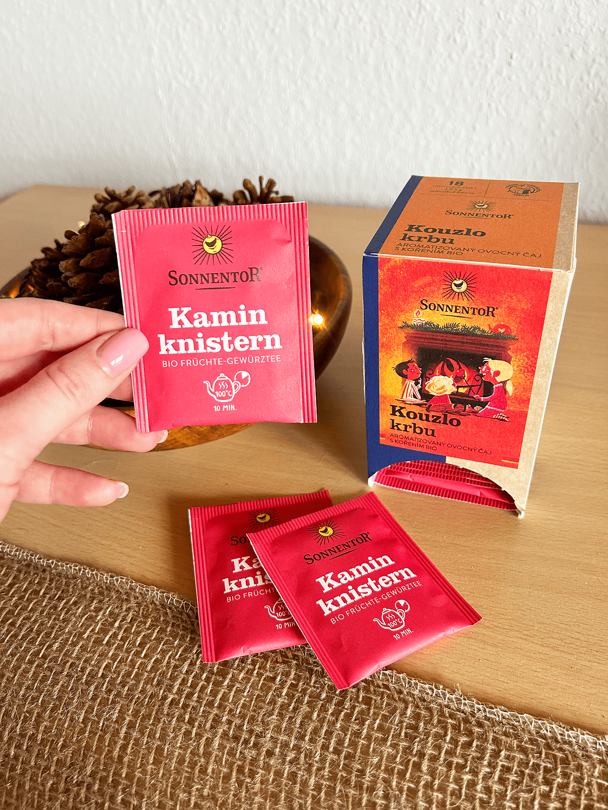 Sonnentor Aromatizovaný ovocný čaj Kouzlo krbu BIO - nálev. sáčky (18 x 2,5 g)