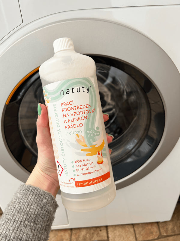 Natuty Prací prostředek na sportovní a funkční prádlo s vůní citronu (1 l)