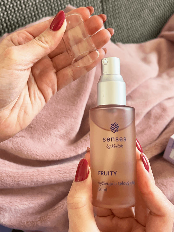 Kvitok Senses Vyživující tělový olej Fruity - vzorek (2 ml)