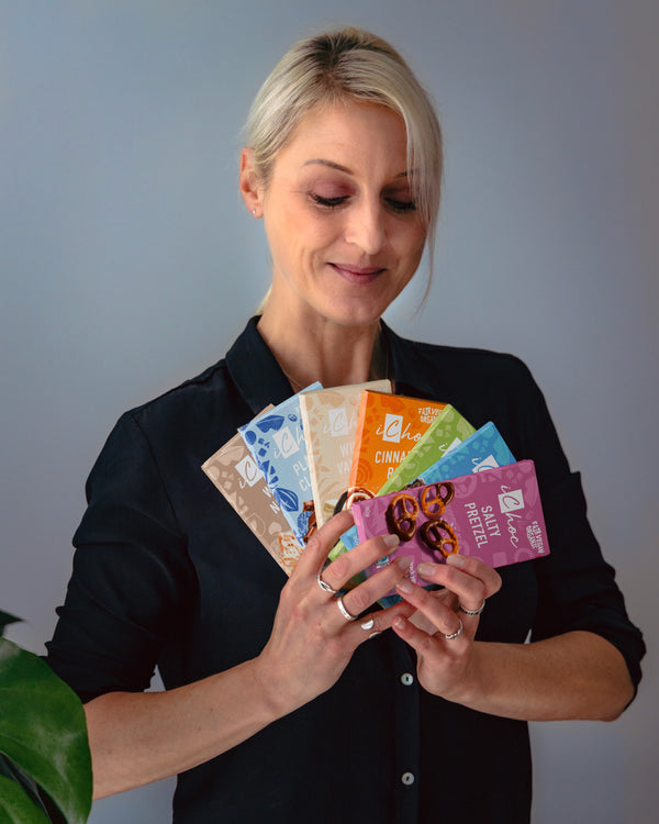 iChoc Tabulka slaný preclík vegan BIO (80 g)