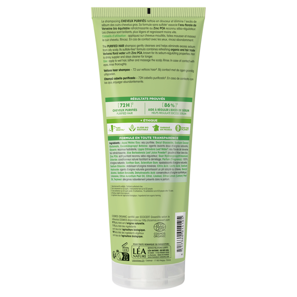 SO’BiO étic Šampon pro svěží vlasy verbena-zinek BIO (250 ml)