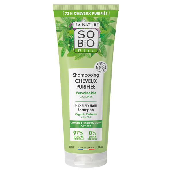 SO’BiO étic Šampon pro svěží vlasy verbena-zinek BIO (250 ml)