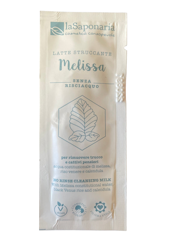 laSaponaria Čisticí pleťové mléko s meduňkou BIO - vzorek (3 ml)