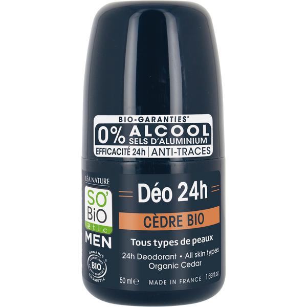 SO’BiO étic Deodorant roll-on 24h MEN - cedr BIO (50 ml)