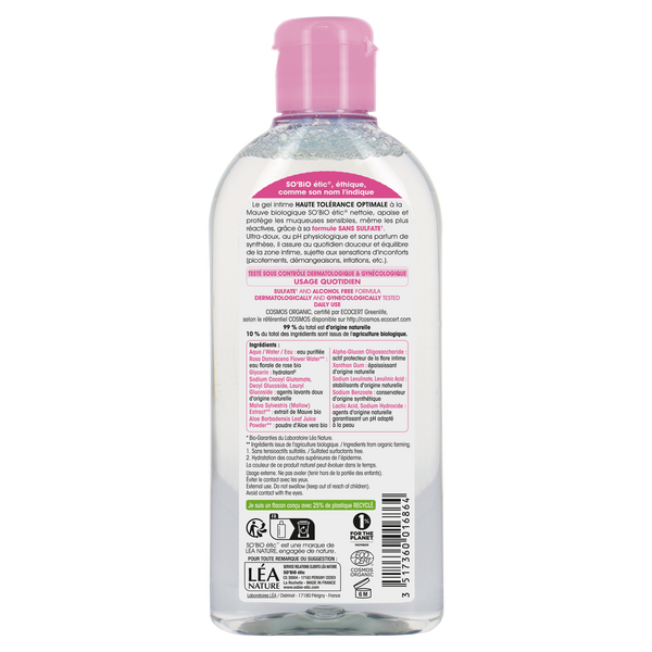 SO’BiO étic Gel mycí pro intimní hygienu hypoalergenní BIO (200 ml)