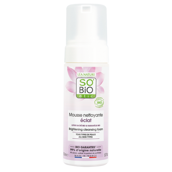 SO’BiO étic Pěna čisticí pro dokonalou pleť BIO (150 ml)