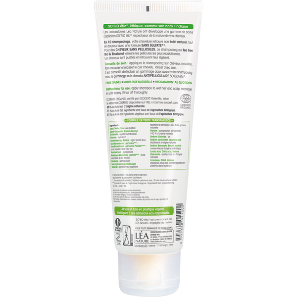 SO’BiO étic Šampon proti lupům s tea tree a bisabololem BIO (250 ml)