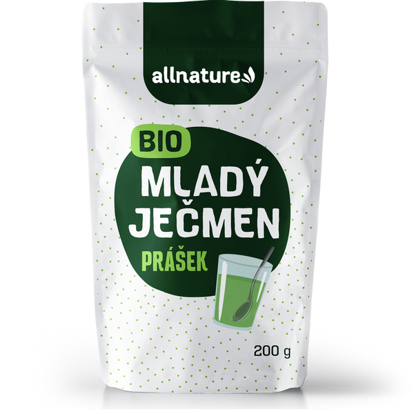 Allnature Mladý ječmen prášek BIO