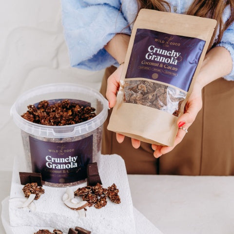 Wild & Coco Granola křupavá Kokos a kakao (250 g)
