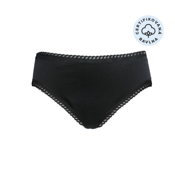 Anaé by Ecodis Menstruační kalhotky Panty na silnou menstruaci - černé - L - pošk. obal