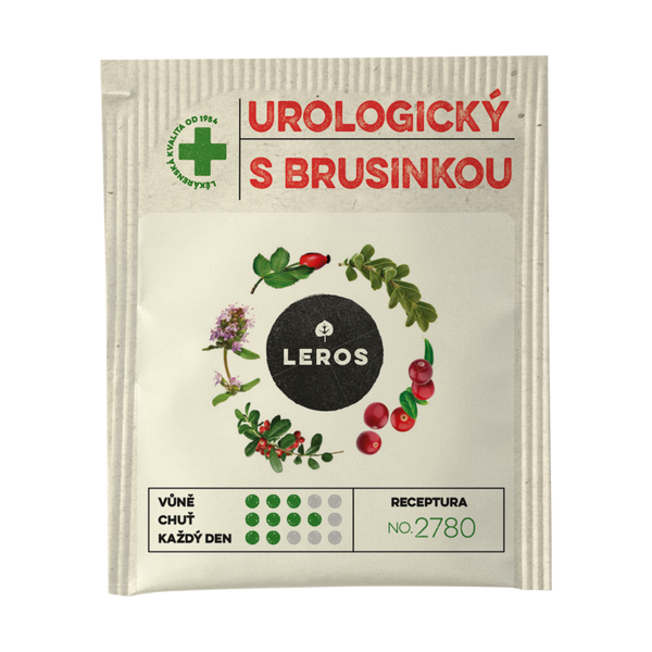 LEROS Bylinný čaj urologický s brusinkou - nálev. sáčky (20 x 1,5 g)