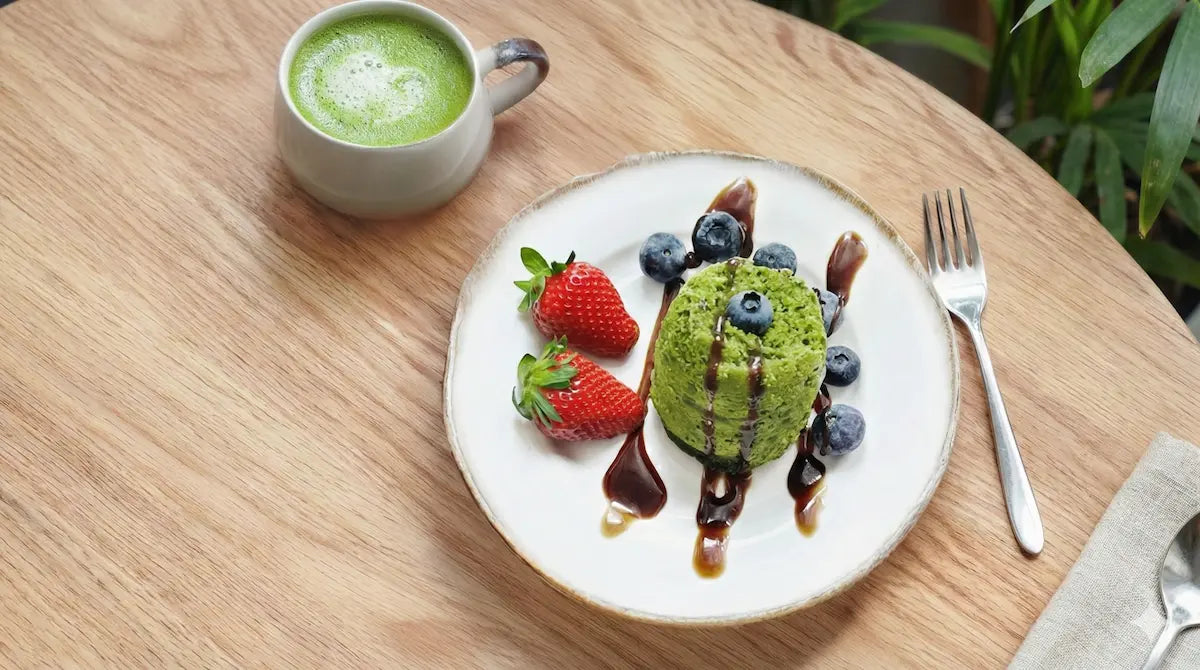 Matcha bábovka v hrníčku