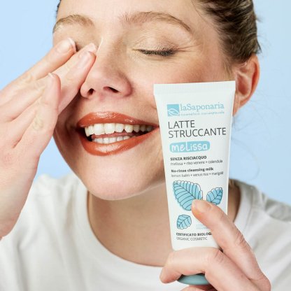 laSaponaria Čisticí pleťové mléko s meduňkou BIO (100 ml)