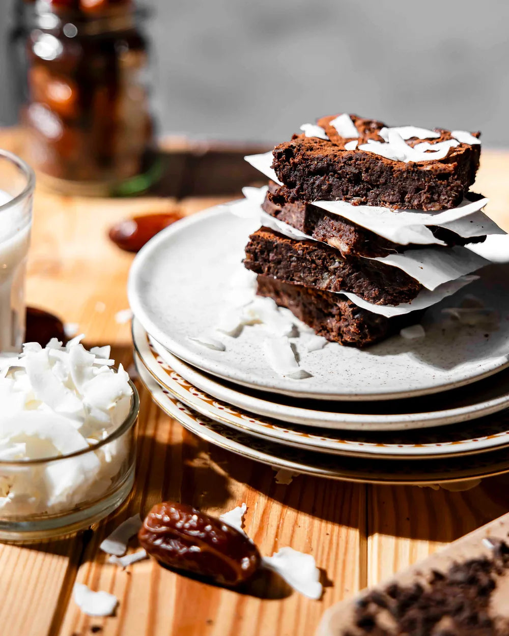 Bezcukrové datlovo-čokoládové brownies